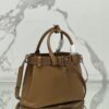 Prada Buckle medium leather handbag with belt