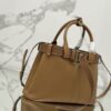 Prada Buckle medium leather handbag with belt