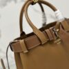 Prada Buckle medium leather handbag with belt