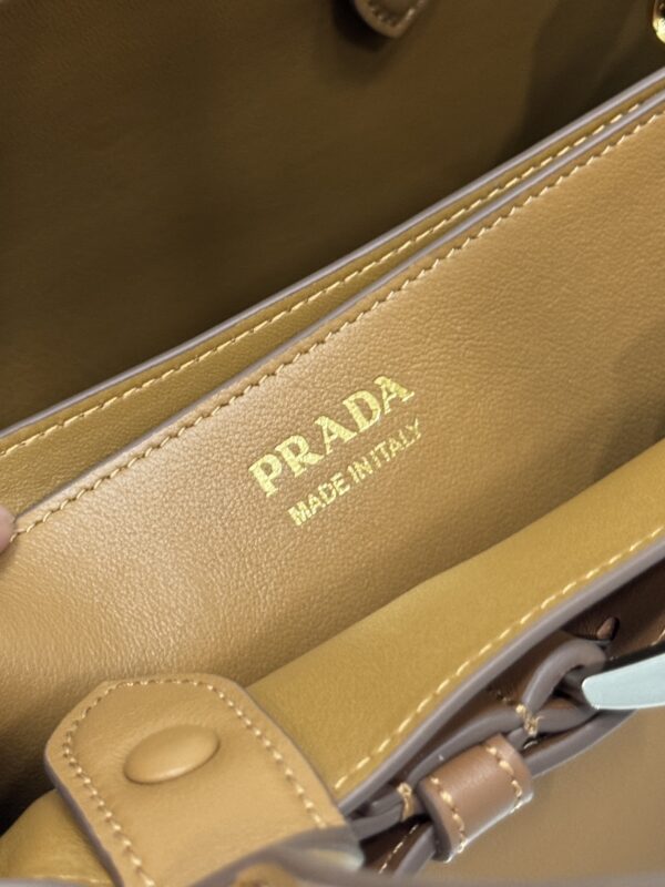 Prada Buckle medium leather handbag with belt