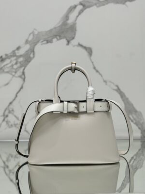 Prada Buckle medium leather handbag with belt