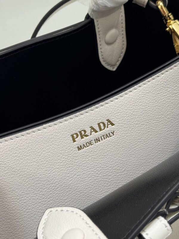 Prada Buckle medium leather handbag with belt