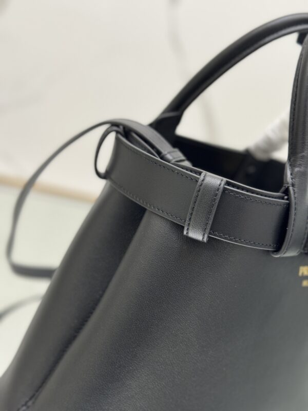 Prada Buckle medium leather handbag with belt