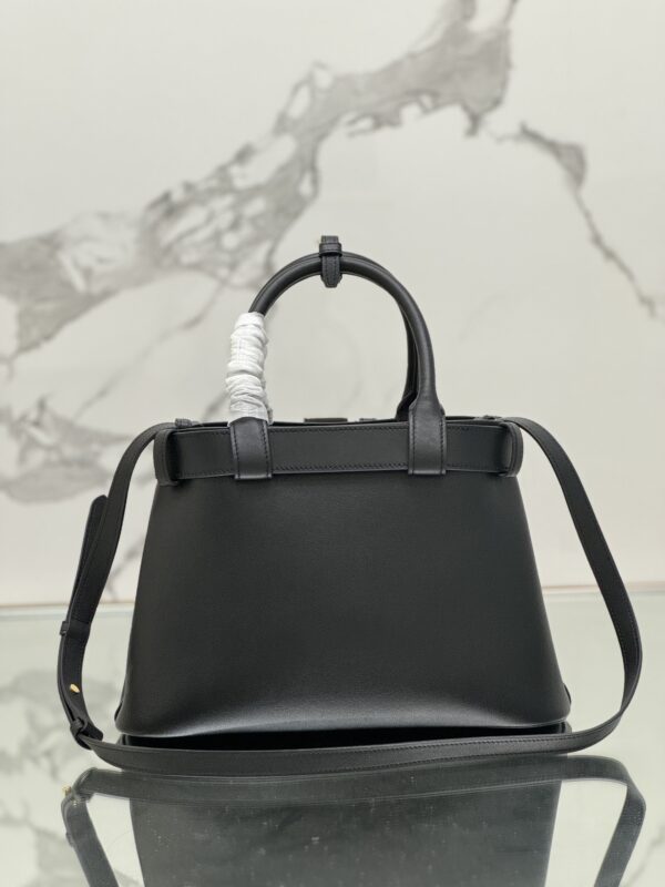 Prada Buckle medium leather handbag with belt
