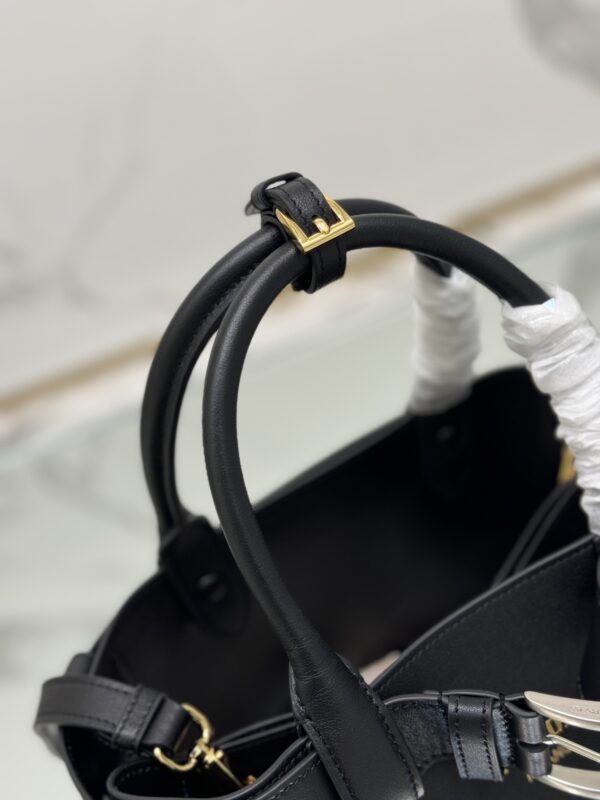 Prada Buckle medium leather handbag with belt