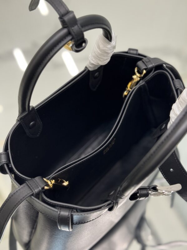Prada Buckle medium leather handbag with belt