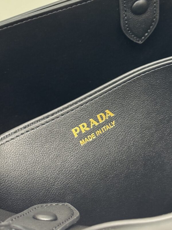 Prada Buckle medium leather handbag with belt