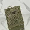 Prada Woven fabric crochet tote bag