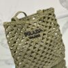 Prada Woven fabric crochet tote bag