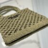 Prada Woven fabric crochet tote bag