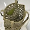 Prada Woven fabric crochet tote bag