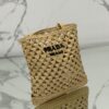 Prada Woven fabric crochet tote bag