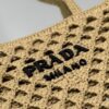 Prada Woven fabric crochet tote bag