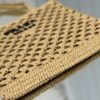 Prada Woven fabric crochet tote bag