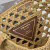 Prada Woven fabric crochet tote bag