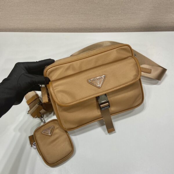 Prada Re-Nylon and Saffiano leather shoulder bag