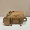 Prada Re-nylon And Saffiano Leather Shoulder Bag