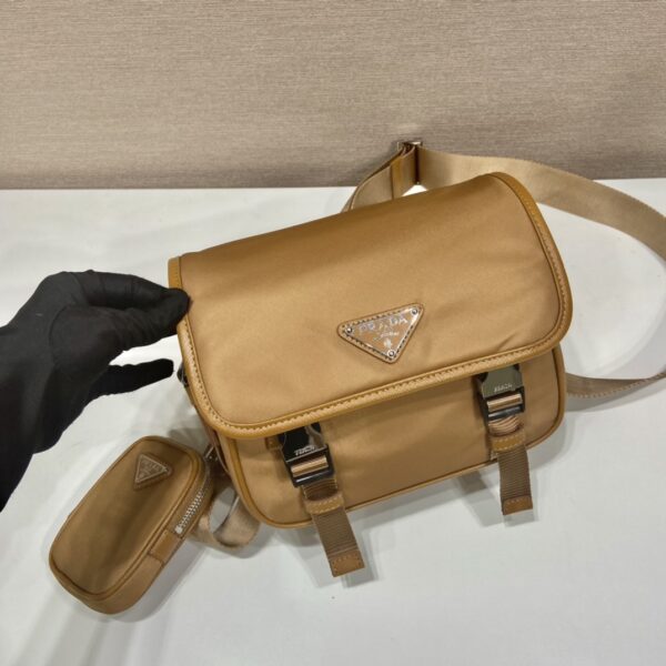 Prada Re-nylon And Saffiano Leather Shoulder Bag