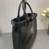 Prada Buckle large leather handbag with belt