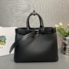 Prada Buckle large leather handbag with belt