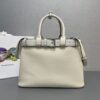 Prada Buckle medium leather handbag with double belt