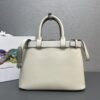 Prada Buckle medium leather handbag with double belt