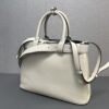 Prada Buckle medium leather handbag with double belt