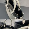 Prada Buckle medium leather handbag with double belt