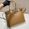 Prada Buckle large leather handbag with belt