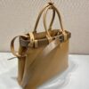 Prada Buckle large leather handbag with belt