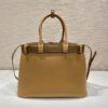 Prada Buckle large leather handbag with belt