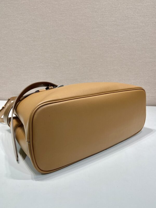 Prada Buckle large leather handbag with belt