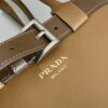 Prada Buckle large leather handbag with belt