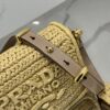 Prada Crochet and leather shoulder bag with flap