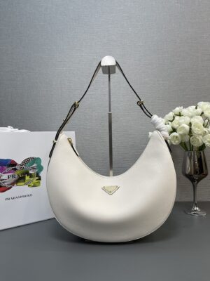 Prada Large leather shoulder bag Hobo