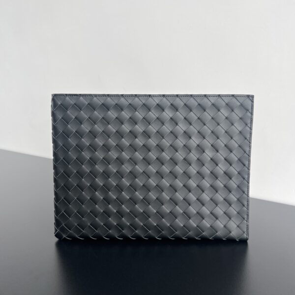 Bottega Veneta Intrecciato Half Zip Pouch