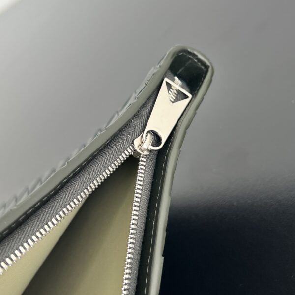 Bottega Veneta Intrecciato Half Zip Pouch