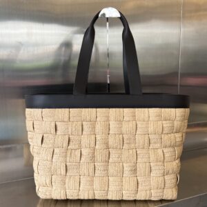 Bottega Veneta Raffia Tote Bag