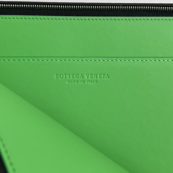 Bottega Veneta Intrecciato Half Zip Pouch