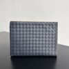 Bottega Veneta Intrecciato Half Zip Pouch