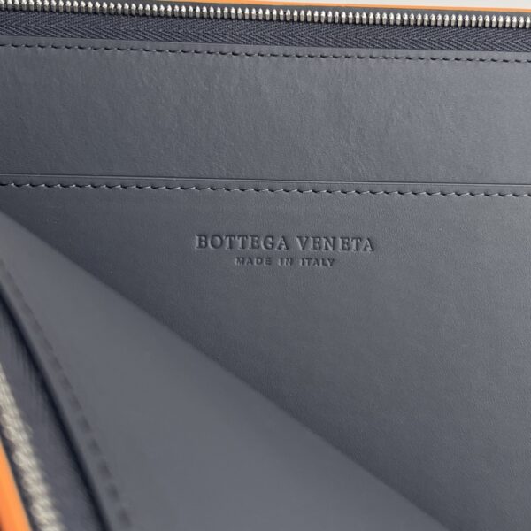Bottega Veneta Intrecciato Half Zip Pouch