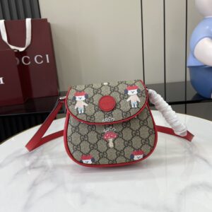 GUCCI CHILDREN??S PRINTED GG SHOULDER BAG