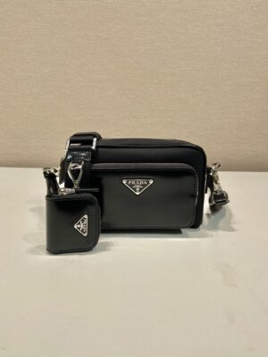 Prada Re-Nylon and Saffiano leather shoulder bag