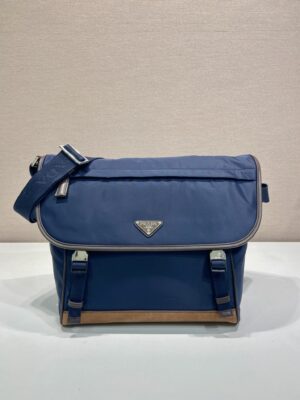 Prada Re-Nylon and leather shoulder bag