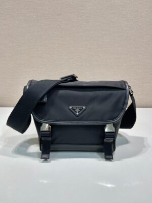 Prada Re-Nylon and leather shoulder bag