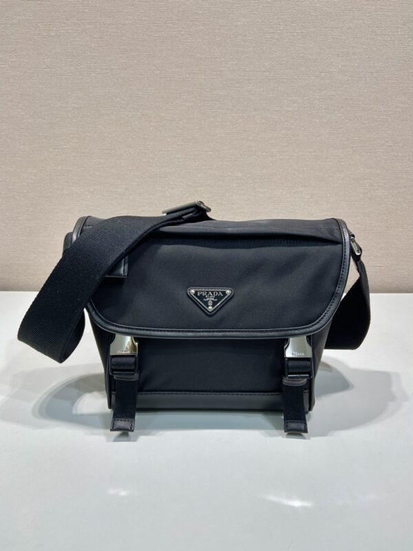 Prada Re-Nylon and leather shoulder bag