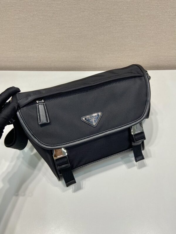 Prada Re-Nylon and leather shoulder bag