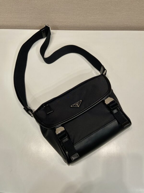Prada Re-Nylon and leather shoulder bag