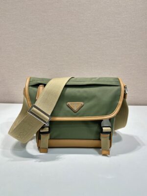 Prada Re-Nylon and leather shoulder bag