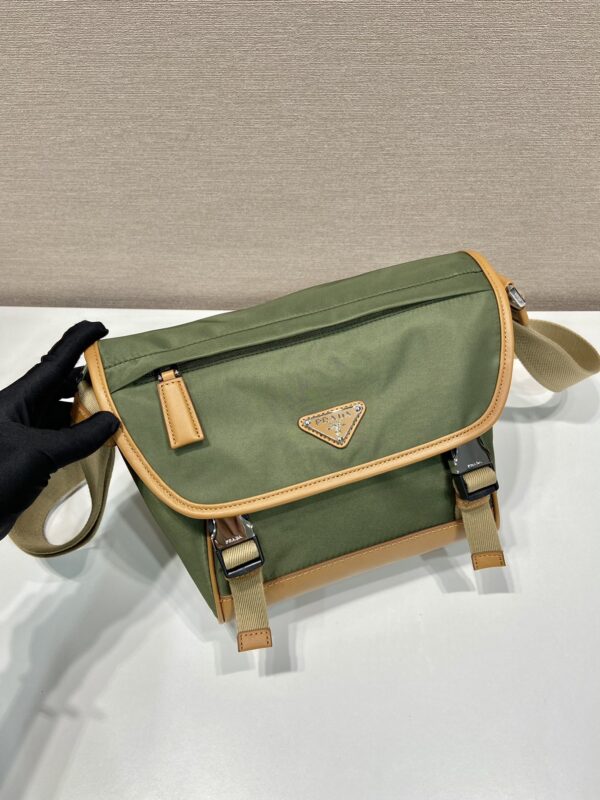Prada Re-Nylon and leather shoulder bag